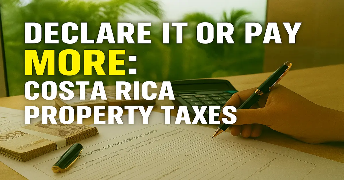 Declare It or Pay MORE: Costa Rica Property Taxes