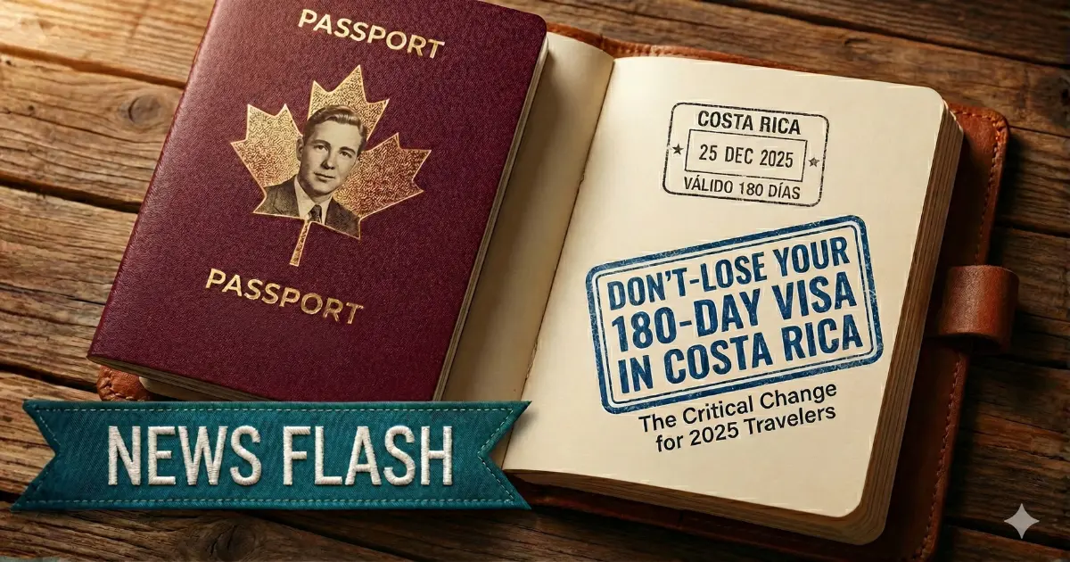 Don’t Lose Your 180-Day Visa in Costa Rica: Critical Change for 25-26 Travelers